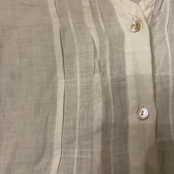 Eileen Fisher Organic Irish Linen Long Shirt Size S - Picture 5 of 7